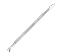 Empujador de cutículas de doble punta para uñas, removedor de cutículas de acero inoxidable, lima de uñas, palitos de manicura y pedicura, herramienta para decoración de uñas, plateado, 07