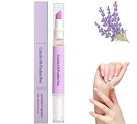 Empujador de cutículas, lápiz de aceite 2.0, lápiz de aceite 2 en 1, lápiz de aceite para uñas saludables, hermosas, exfoliante suave y cuidado de la cama de las uñas (1 morado)