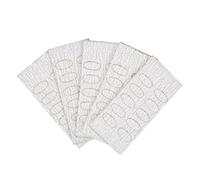 Empujador de cutículas, papel de lija autoadhesivo, para manicura, arte prepulido, papel de lija de grano 50