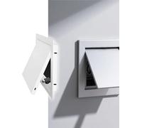 Empuje for abrir la puerta de acceso a los servicios públicos: dispositivo de montaje empotrado for un fácil acceso a los sistemas eléctricos y de plomería(254x457mm)