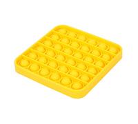 Empuje la burbuja pop sensorial fidget juguete, autismo necesidades especiales alivio del estrés alivio de la ansiedad juguete para apretar para niños y adultos (Cuadrado-Amarillo)