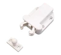Empuje los pestillos de la puerta para abrirla. Pestillo for armario, paquete de 2 unidades, no magnético for abrir cerradura, cajón, gabinete, prensa, botón for dormitorio(White)