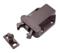 Empuje los pestillos de la puerta para abrirla. Pestillo for armario, paquete de 2 unidades, no magnético for abrir cerradura, cajón, gabinete, prensa, botón for dormitorio(Bronze)