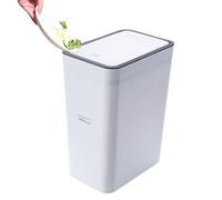 Empuje para soporte de basura - Receptáculo de residuos estrecho | Mecanismo manual de bloqueo de olores Silencioso, a prueba de animales Contenedor culinario vertical para apartamento, espac