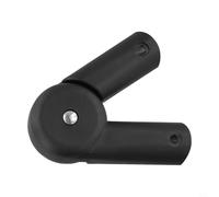 Empuñadura articulada de 22 mm, diámetro interior de 210°, arco de plástico, pieza de repuesto para carro plegable, barra de empuje, conexión negra