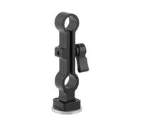 Empuñadura de aluminio para queso con brazo de roseta de refuerzo de 15 mm, abrazadera de varilla para DSLR de hombro, accesorios de montaje ligero para cámara