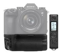 Empuñadura de batería compatible con Sony A9 III y A1 II, sustituye a VG-C5 con temporizador remoto, formato vertical, mango multifunción