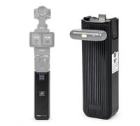 Empuñadura de Batería con Conexion de Microfono para dji Osmo Pocket 3/4/4P | 5000mAh Full-Decoding Power Handle, Microphone Connection, Type-C Data Transfer and 1/4 in. Thread