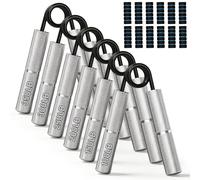 Empuñadura de entrenamiento, 100/150/200/250/300/350lbs a mano agarre antideslizante, reforzadores de asas profesionales de aluminio, lote de reforzadores de mango para hogar, gimnasio y oficina