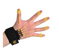 Empuñadura de entrenamiento para fortalecer los dedos con botones cargados por resorte. Construye los muñecos de los dedos, la fuerza del agarre y la duración del antebrazo, que son adecuados para