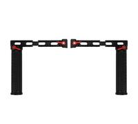 Empuñadura de extensión de mano de aleación de aluminio para DJI Ronin RS2, empuñadura doble ergonómica antideslizante con soporte para zapata