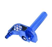 Empuñadura de Gas CNC 22mm Aleación Aluminio Ergonómico Clima Instalación para fácil Motos Personalizadas (Blue)