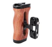 Empuñadura de Jaula para Cámara, Empuñadura Lateral de Madera Universal, Ajustable, con Soporte de Zapata Fría, Orificio para Tornillo de 1/4 de Pulgada para Cámaras, Equipo de