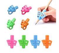 Empuñadura de lápiz, juego de empuñaduras de escritura para niños, herramienta de corrección de postura para niños en edad preescolar, diseño de ventilación hueca, paquete de 8