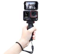 Empuñadura de liberación rápida para Insta360 AcePro2, Mango Extensible Ligero, estabilizador ergonómico de Mano con Correa para la muñeca para vlogging y grabación con ángulo Flexible
