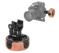 Empuñadura de Madera conLateral Redondo para Cámara con Abrazadera de Liberación Rápida, Liviana y Versátil, Rosca de 3/8 Pulg.-16, para Cámara DSLR sin Espejo