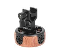 Empuñadura de Madera de Liberación Rápida para Cámara DSLR y sin Espejo, Liviana y Ergonómica, Uso Versátil con Abrazadera de Riel NATO, Fácil Instalación y Extracción