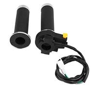 Empuñadura de manillar de control de acelerador universal con interruptor de botón de apagado 22 mm 7/8 pulgadas Cable de 825 mm para bicicleta motorizada de 49, 66, 80,