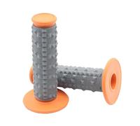 Empuñadura de Manillar para Motocicleta ATV, Mango de Freno de Gel de partículas Grandes de 22mm y 7/8 Pulgadas, Compatible con Universal(Orange)