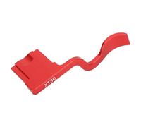 Empuñadura de Mano con Soporte para el Pulgar y Zapata de Flash de aleación de Aluminio CNC, sujeción Segura para cámaras Fuji X-1, X-T2, X-T3, X-T10, X-T20 y X-T30 (Rojo)