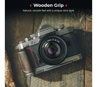 Empuñadura de Silicona en Forma de L SmallRig para Nikon Z f con Placa de Liberación Rápida Integrada para Arca, con Agarre de Silicona y Orificios de 1/4"-20 para Trípode Silver 5706