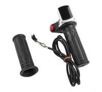 Empuñadura del acelerador de bicicleta eléctrica de 36 V con pantalla LED, acelerador de manillar de scooter eléctrico para triciclo de bicicleta, monitor de voltaje en tiempo real, botón de arranque