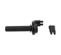 Empuñadura del acelerador de giro rápido para motocicleta, barra de acelerador de metal con respuesta rápida para motocross, carreras de motocross, Dirt Bike de 22 mm (negro)
