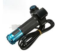Empuñadura del acelerador eléctrico con medidor de voltaje digital LED, para bicicletas eléctricas y scooters de 24 V a 72 V, se adapta a manillares de 22,2 mm, cable de 1,8 m