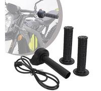 Empuñadura del acelerador para motocicleta, mango del acelerador de giro rápido con 1 par de empuñaduras para bicicleta eléctrica Surron Sur-Ron Sur Ron X/S, color negro