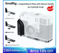 SmallRig Placa de montaje en forma de L con empuÃ±adura de silicona para FUJIFILM X half Plata carbÃ³n