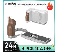 Empuñadura en forma de L SmallRig A7C II / A7CR para Sony Alpha 7C II / Alpha 7CR, con mango de madera, placa de liberación rápida para Arca L-Shape Mount Plate