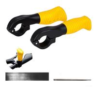 Empuñadura Ergonómica Ajustable para Bicicleta 22mm TPE | Revestimiento TPE para suave, para agarre seguro antideslizante, al sudor, , para fácil limpieza