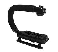 Empuñadura Estabilizadora de Acción de Vídeo Estabilizador de Mano con Montura de Zapata Caliente, Equipo de Estabilización de Videocámara de Cámara DSLR para