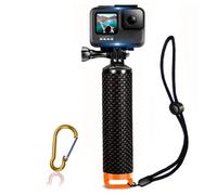 Empuñadura flotante impermeable compatible con GoPro Hero 11 10 9 8 7 6 5 4 3+ 2 1 Session Black Silver Handler & Handle Mount Accessories Kit para deportes acuáticos y cámaras de acción (naranja)