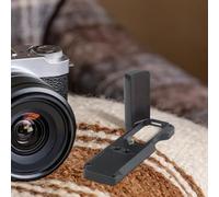 Empuñadura ligera con placa de liberación rápida diseñada para Fujifilm XM5 perfecta para disparos dinámicos (negro)