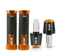 Empuñadura Motocicleta puños de Moto para Kawasaki Z750 2007 2008 2009 2010 2011 2012 Z750 Z 750 Manija Motocicleta 7/8 ”22mm Empuñaduras De Manillar Manijas Empuñadura Enchufe Final Manillar (Color