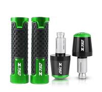 Empuñadura Motocicleta puños de Moto para Kawasaki Z750 2007 2008 2009 2010 2011 2012 Z750 Z 750 Manija Motocicleta 7/8 ”22mm Empuñaduras De Manillar Manijas Empuñadura Enchufe Final Manillar (Color