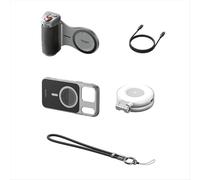 Empuñadura para selfies con Bluetooth para Vlog Pro de 17" con adaptador de cámara con luz de relleno para una mejor fotografía