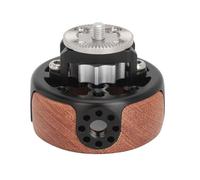 Empuñadura Redonda para cámara, Rueda Lateral de liberación rápida de rotación de Madera, Accesorio de Jaula para cámara de aleación de Aluminio con Soporte de Roseta M6 de 1/4