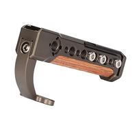 Empuñadura Superior de Madera para cámara brasileña, empuñadura de Mano para cámara de aleación de Aluminio con Llave Hexagonal magnética y Zapata fría para Jaula de cámara, diseño