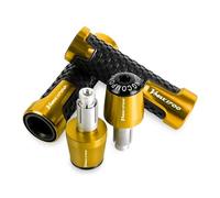 Empuñaduras Antideslizantes De 7/8'' Para Manillar De Motocicleta, Tapón Para VMAX1700 V-MAX 1700 VMAX 1700 2009-2019 2016(Gold)