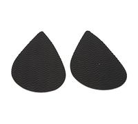 Empuñaduras autoadhesivas para zapatos, almohadillas antideslizantes de silicona suave para zapatos de cuero (negro)