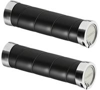Empuñaduras De Cuero Delgadas Brooks Negras 130/130mm