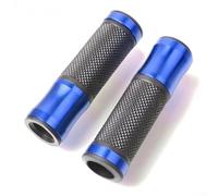 Empuñaduras de gel para manillar de motocicleta, aluminio CNC con goma de 22 mm, fundas antideslizantes de 7/8 pulgadas compatibles con bicicletas de calle (azul)
