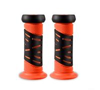 Empuñaduras de goma para niños, bicicletas, scooters y triciclos, antideslizante, impermeable, material suave, se adapta a barras de 22,2 mm, múltiples opciones de color, fácil instalación (naranja)