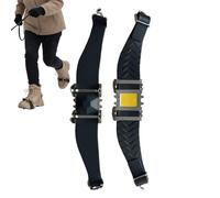 Empuñaduras de hielo para zapatos, crampones de tracción con cuatro picos resistentes, pinzas para botas al aire libre, para hombres, invierno, senderismo, escalada, , montañismo, camping