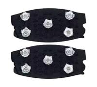 Empuñaduras De Hielo Para Zapatos | Tracción Segura | Material De Mascota | Crampones Para Calzado De 5 Dientes | Tacos De Tracción Sobre Hielo Para Caminar | Diseño Duradero | Para Senderismo Escalad