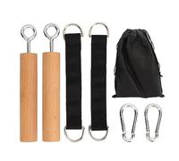 Empuñaduras De Madera Para Dominadas, Manijas Cómodas Que Desarrollan Fuerza Muscular, Empuñaduras De Sujeción Para Escalada, Entrenador De Fuerza De Agarre, Fortalecedor, Herramientas De Entrenamient