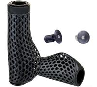 Empuñaduras de manillar, 3D Impreso Montaña Bike Grips Transpirable H Ycomb Mesh Manillar Grips para MTB (A)
