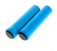 Empuñaduras de manillar de bicicleta, espuma suave de silicona para manillar de bicicleta, para un mejor agarre y fácil limpieza después de su uso (azul)